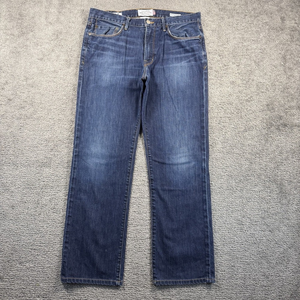 Lucky Brand 363 Vintage Straight White Oak Cone Denim Jeans Mens 32x32 USA Made